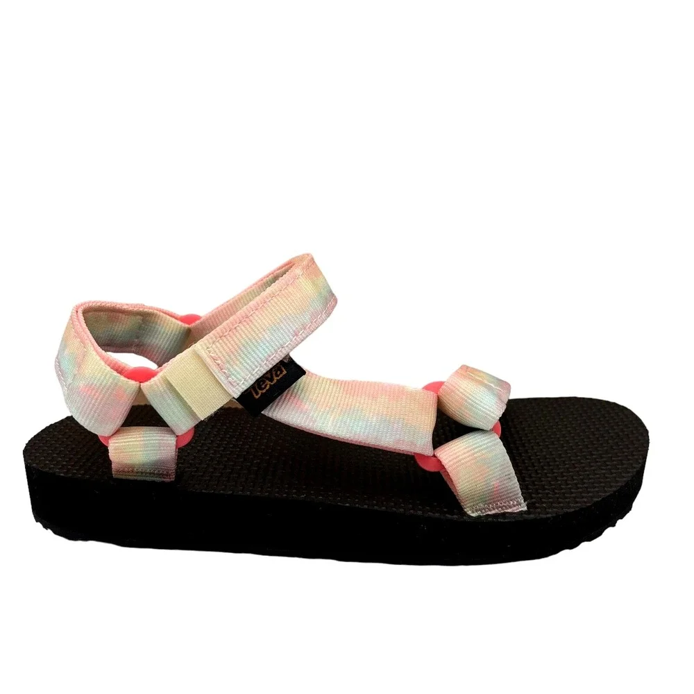 Teva Little Girls Sport Sandals Size 11 Tie-Dye Water Friendly Adjustable Straps